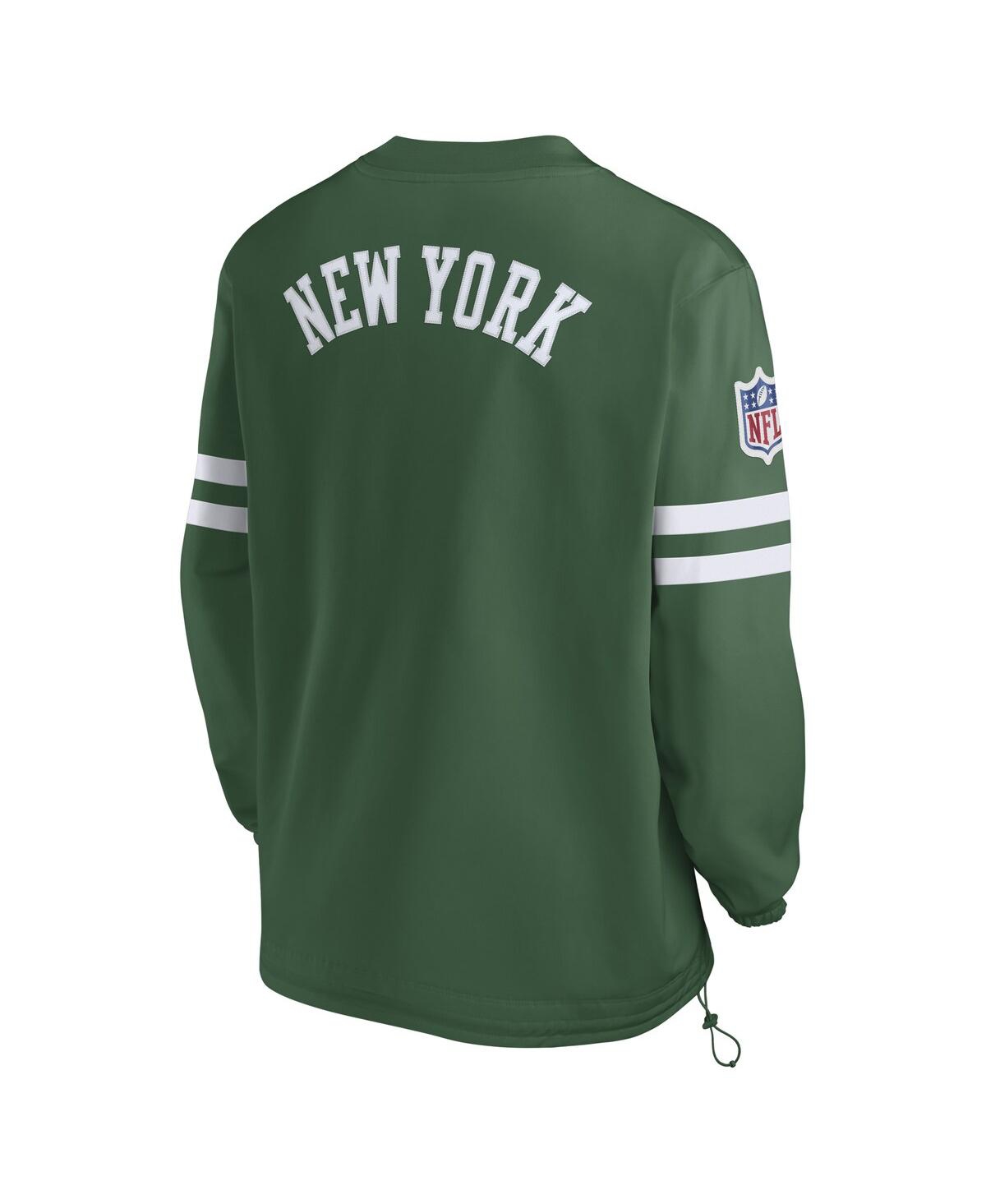 Nike Men's Green New York Jets 2023 Sideline V-neck Pullover Windshirt In Green