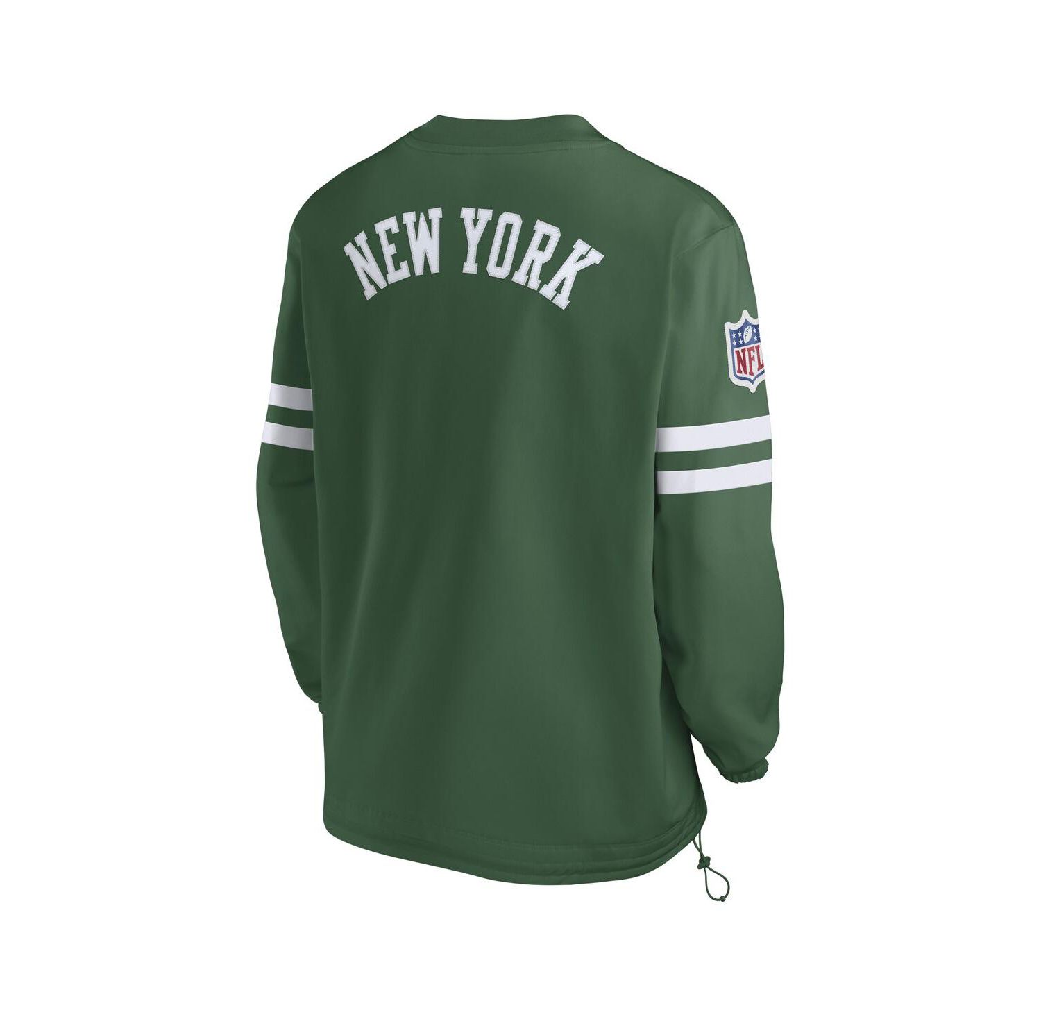 Men's Green New York Jets 2023 Sideline V-Neck Pullover Windshirt