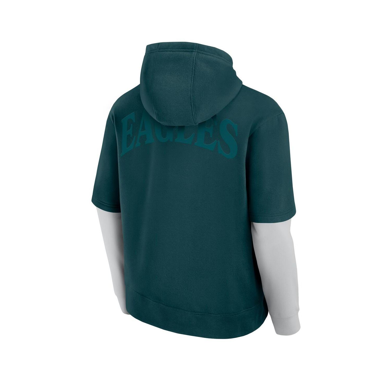 Men's and Women's Green Philadelphia Eagles Sleek Elements Pullover Hoodie