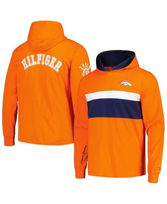 Tommy Hilfiger - Men's Orange Denver Broncos Morgan Long Sleeve Hoodie T-Shirt