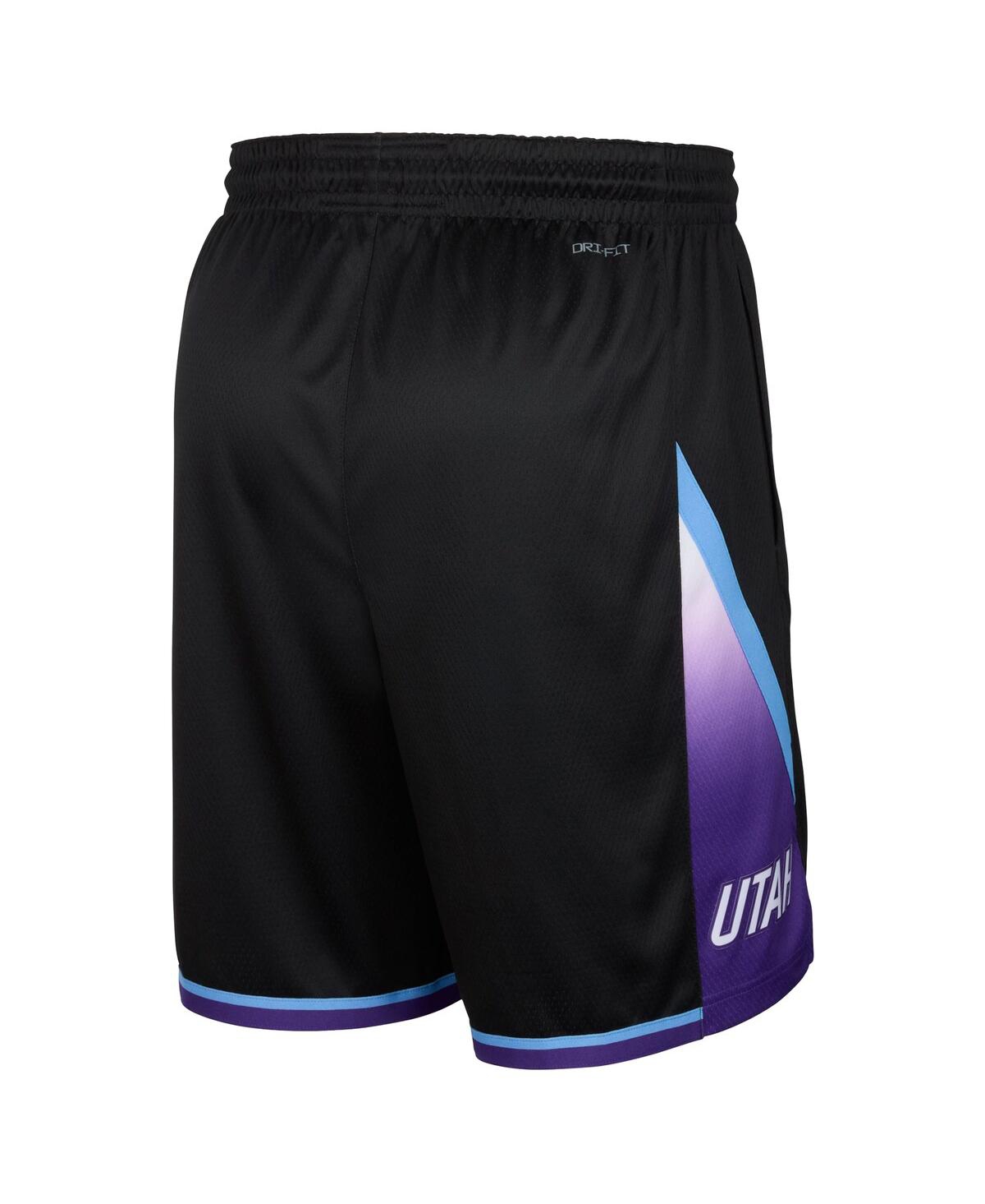 JORDAN MEN'S BLACK UTAH JAZZ STATEMENT EDITION SWINGMAN SHORTS 