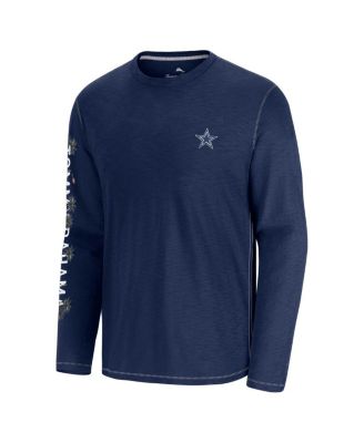 Men's Blue Dallas Cowboys Oasis Endzone Lux Long Sleeve T-Shirt