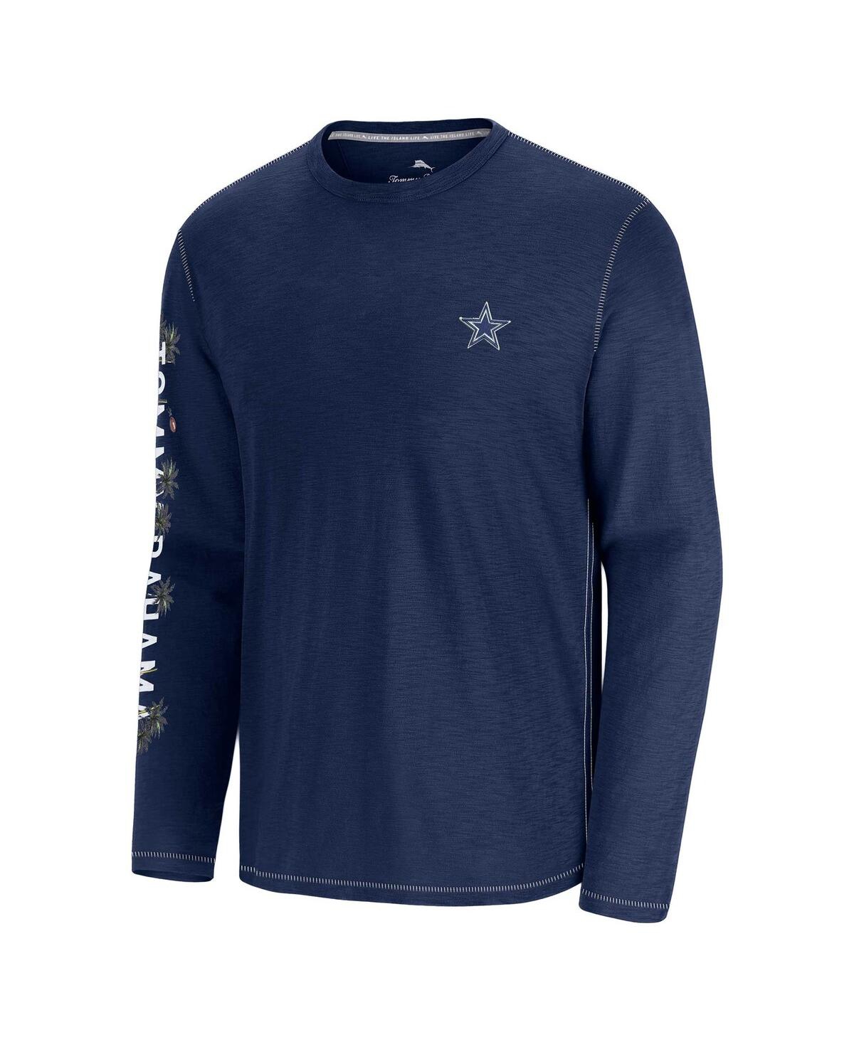 Tommy Bahama Men's Blue Dallas Cowboys Oasis Endzone Lux Long Sleeve T-shirt In Blue