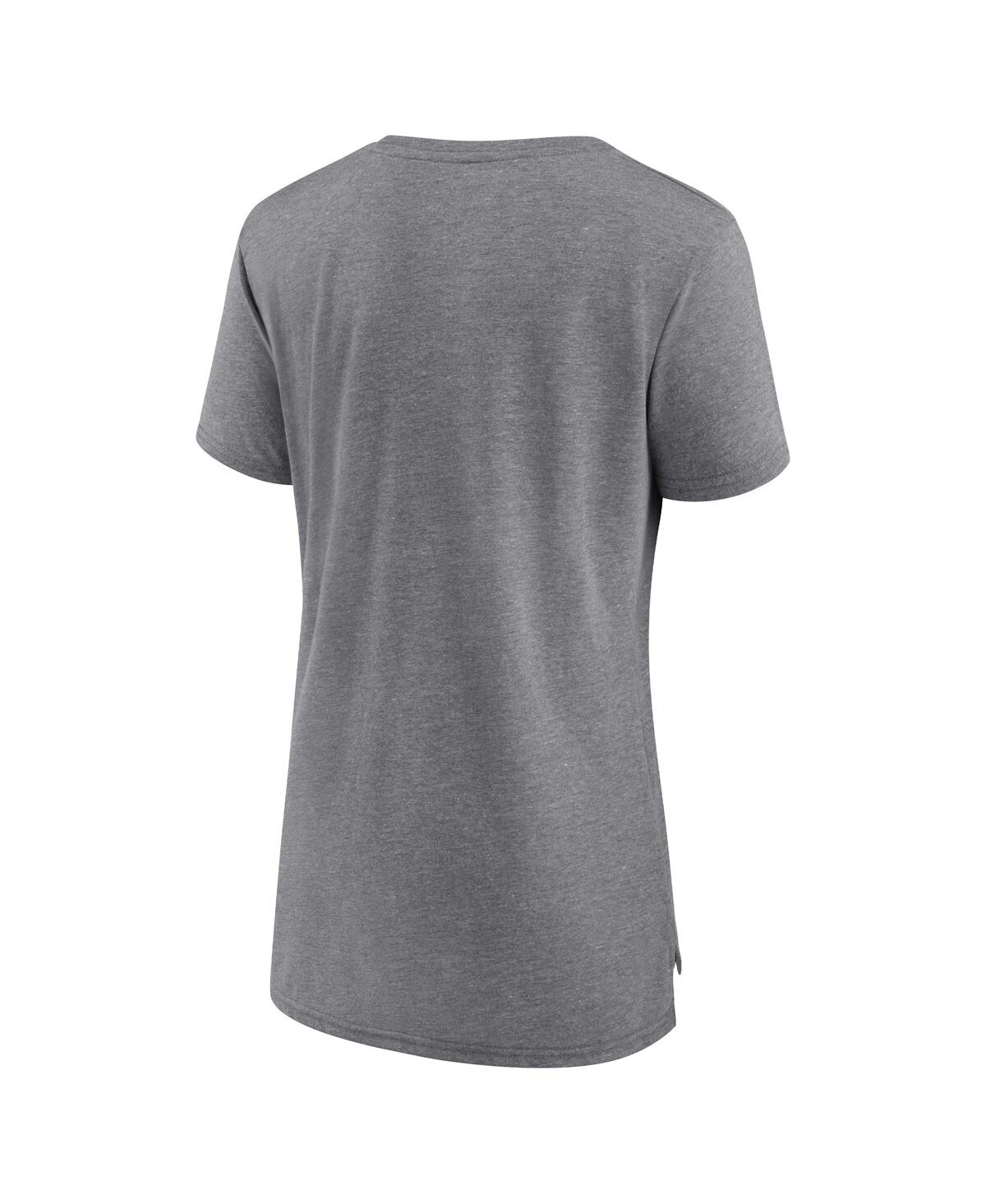 Fanatics Women's Gray Tennessee Volunteers True Classics Break It Down Tri-blend T-shirt In Gray