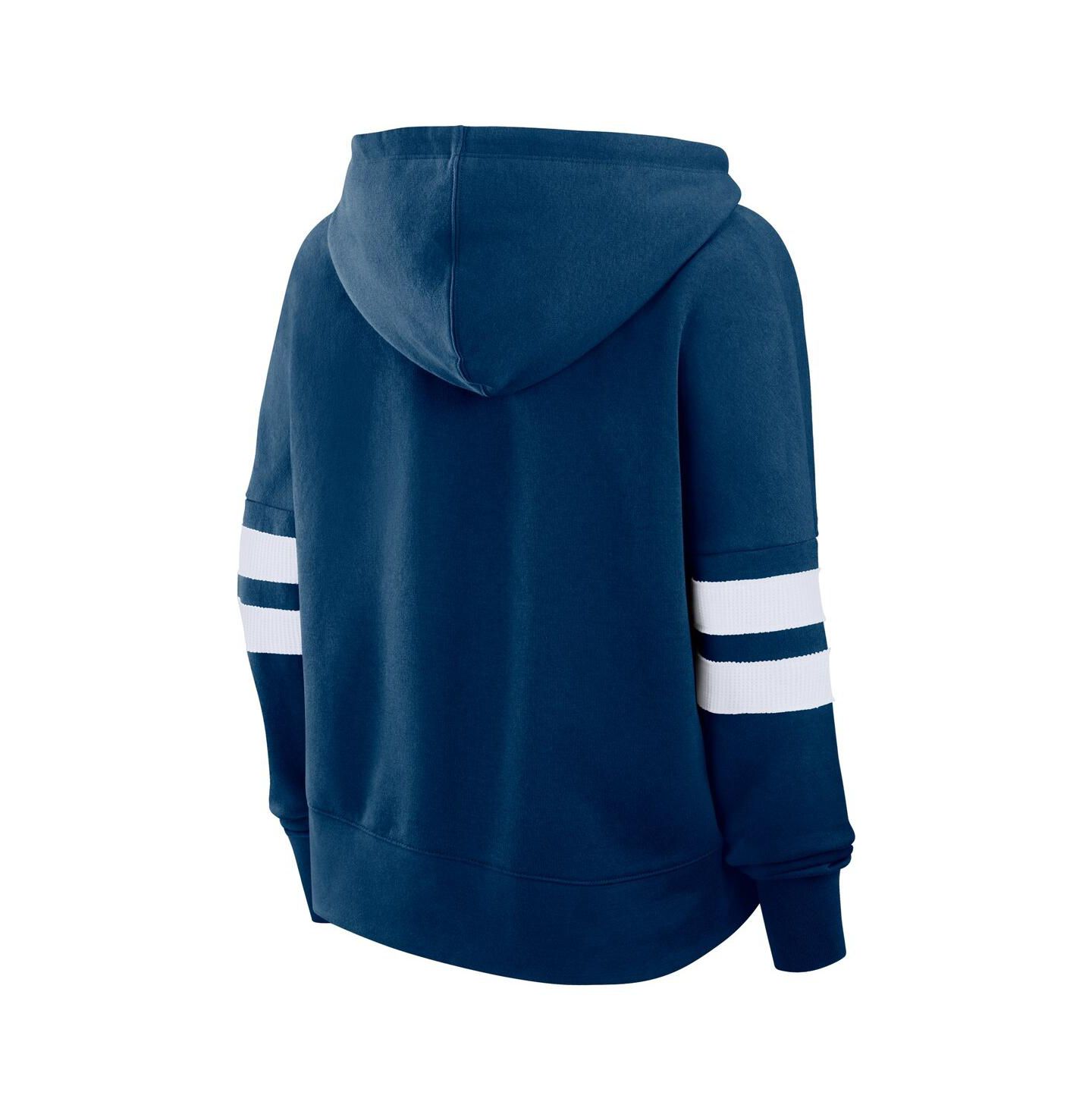 Женское худи Fanatics Deep Sea Blue Seattle Kraken Seize Fleece Pullover — фото 3