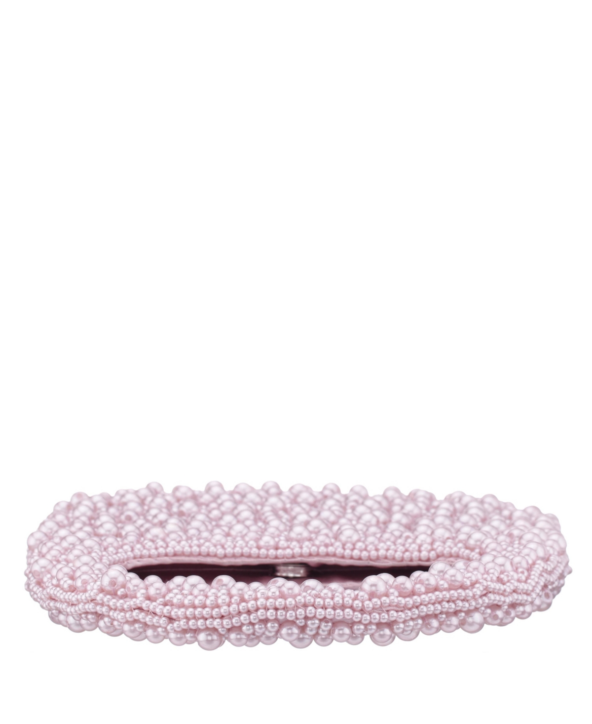 Shop Nina All Over Beaded Hobo Bag In Icy Pink