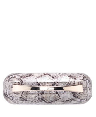 Snake Minaudiere with Crystal Clasp Bag
