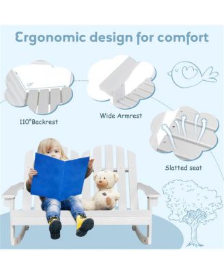 Outdoor Rocking Chair for Children Comfortable and Durable Rocker for Kids' Outdoor Playtime