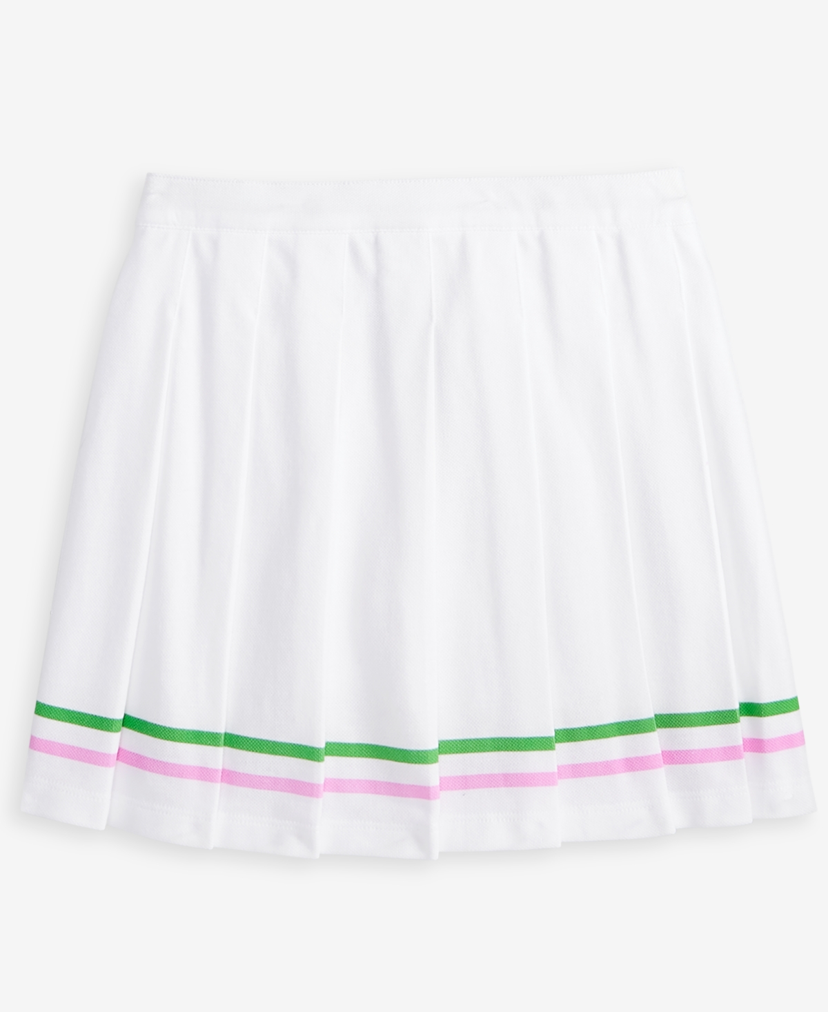Epic Threads Kid Girl Striped Tennis Skirt, Exclusively At Macy's In Bright Whi