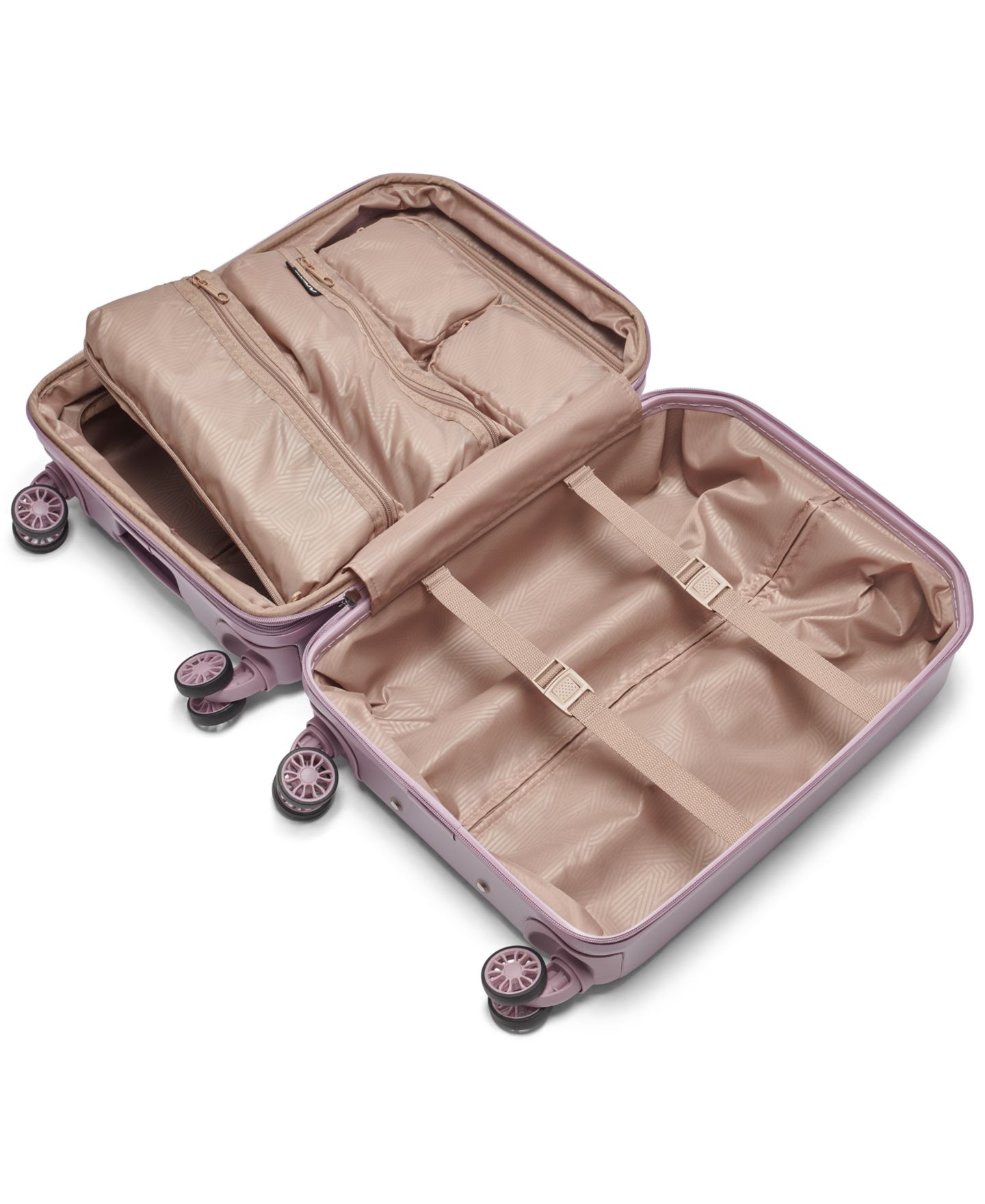 Чемодан DKNY Clean Cut Small Carry-on Spinner, цвет: Лавандовый — фото 11