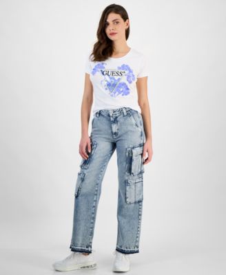 Women's Kori Released-Hem Cargo Jeans 