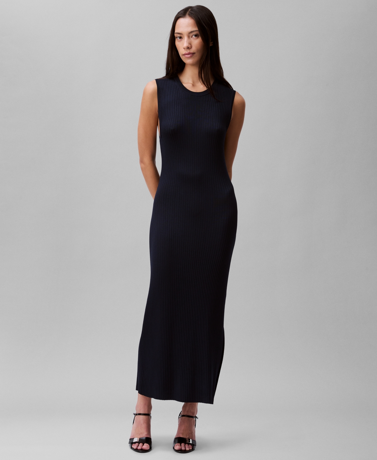 CALVIN KLEIN WOMEN'S RIBBED MAXI DRESS 