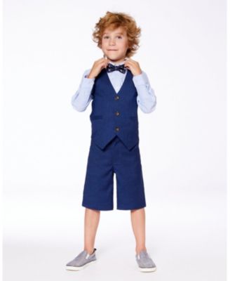 Big Boys Sleeveless Vest Navy Blue