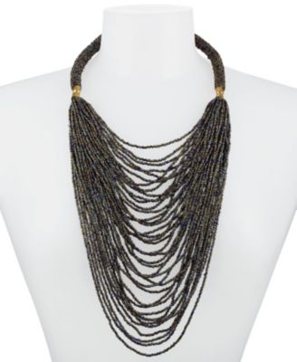 Kendi Amani Kanana Beaded Necklace - Chameleon brown 65$