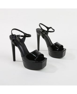 Genevieve Patent Platform Sandal