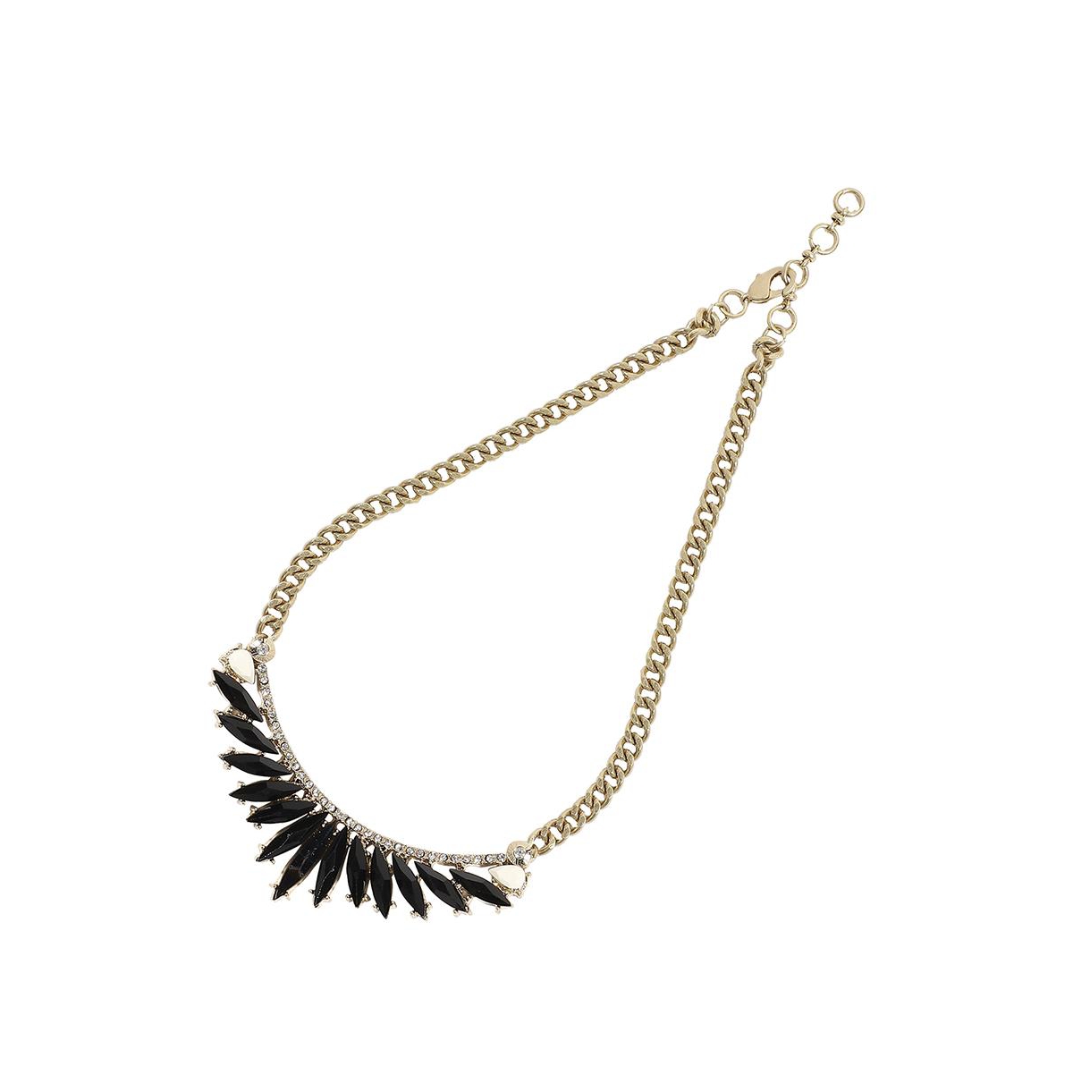 Party Stone Statement Necklace - Black