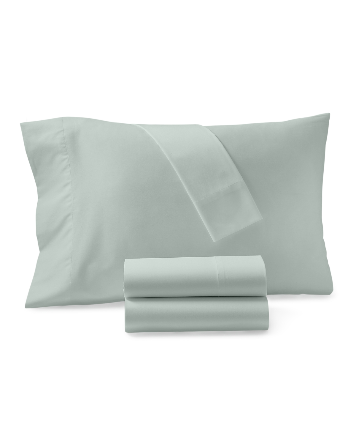 Oake 300-thread Count Organic Cotton 4-pc. Sheet Set, Queen, Exclusively At Macy's In Aqua Chill