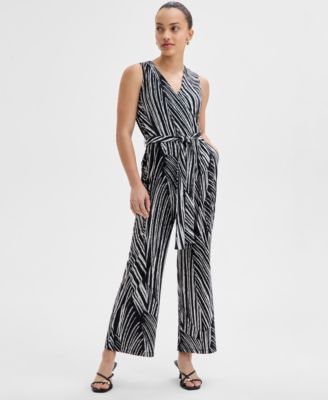 I.N.C. International Concepts - Petite Printed Sleeveless Jumpsuit