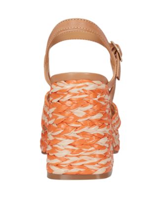 Women's Juliey Woven Block Heel Platform Sandals