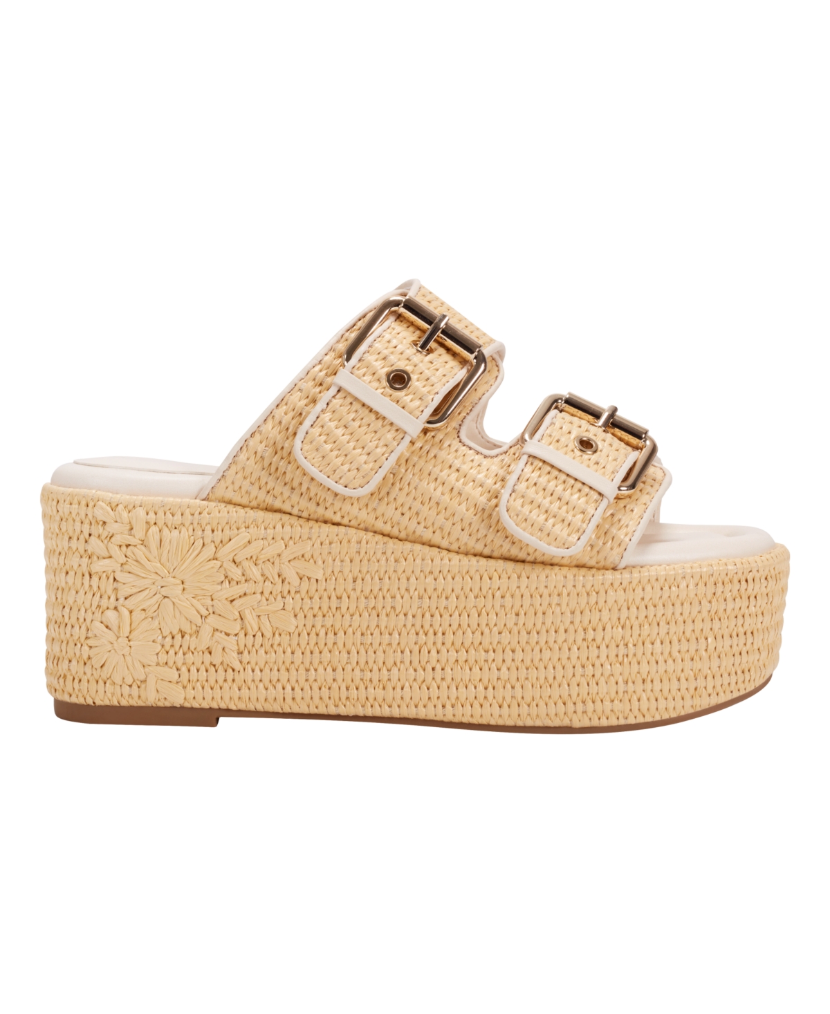 Marc Fisher Ltd Poppy Platform Sandal In Light Natural