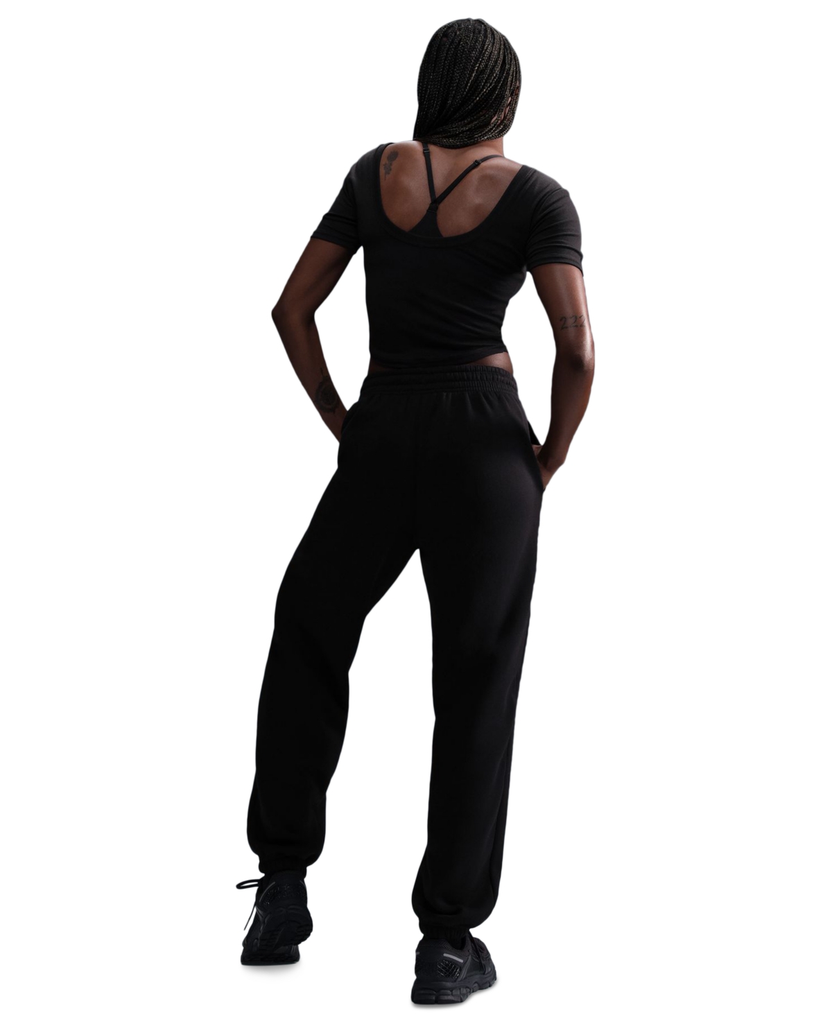 Nike Sportswear Women's Phoenix Fleece High-rise Oversized Sweatpants In Black