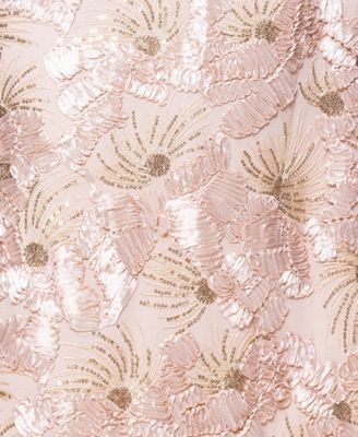 Women's Sequined Soutache Halter Gown