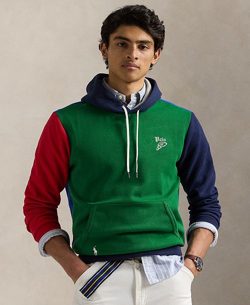 alfani Polo Ralph Lauren Men's Color-Blocked Double-Knit Mesh Hoodie Men's Fashion & Accessories