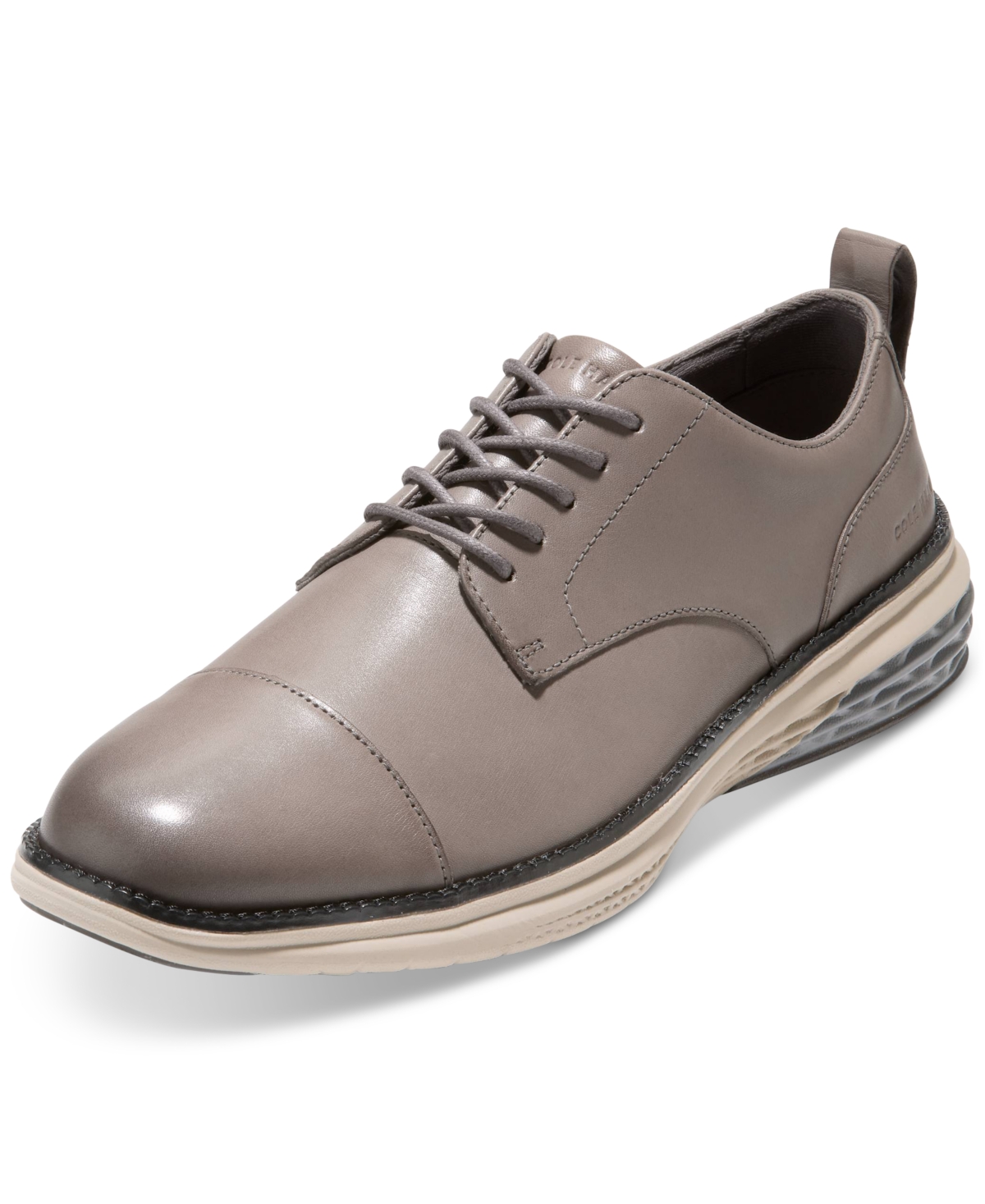 Cole Haan Men's Grand Hurrion Cap-toe Oxford Dress Shoe In Stormcloud-ancient Scroll