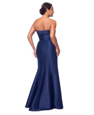 Women's Gathered Strapless Gown