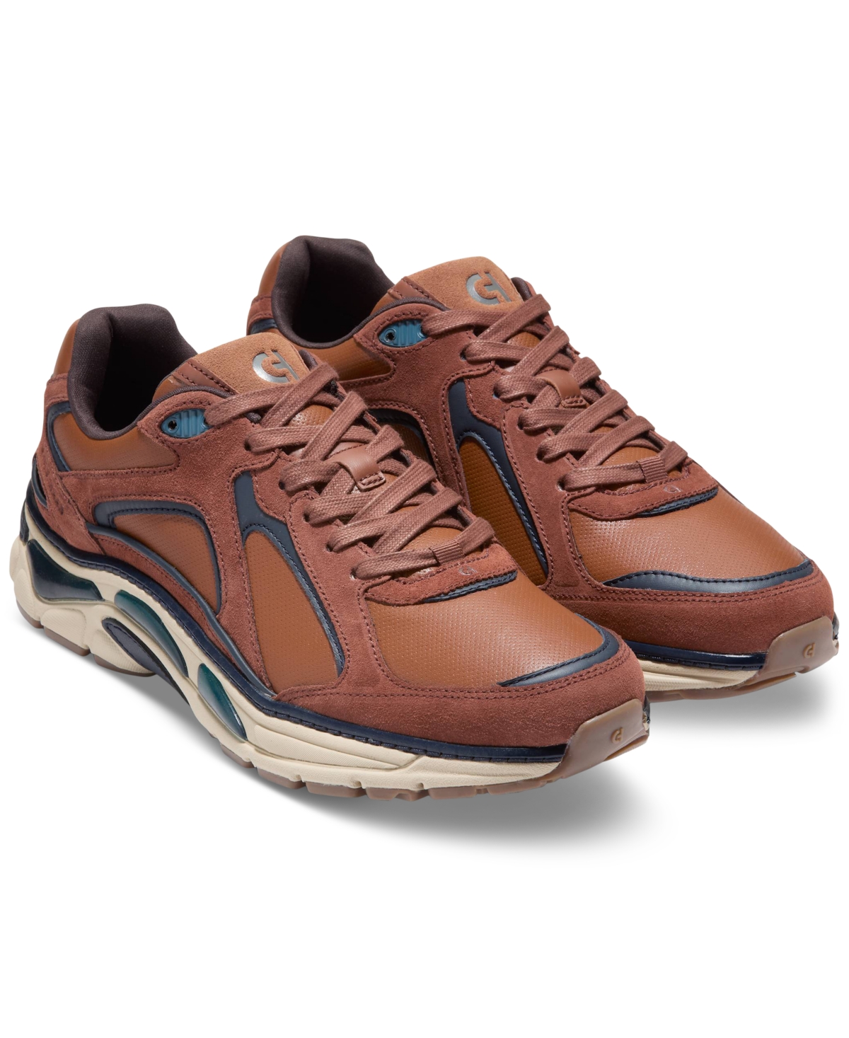 Cole Haan Men's Grandpro Millenia Sneaker In British Tan-navy Blazer