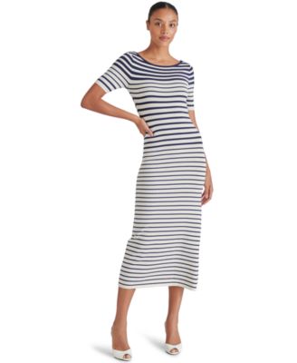 Steve Madden - Women's Selah Striped Mid Dress