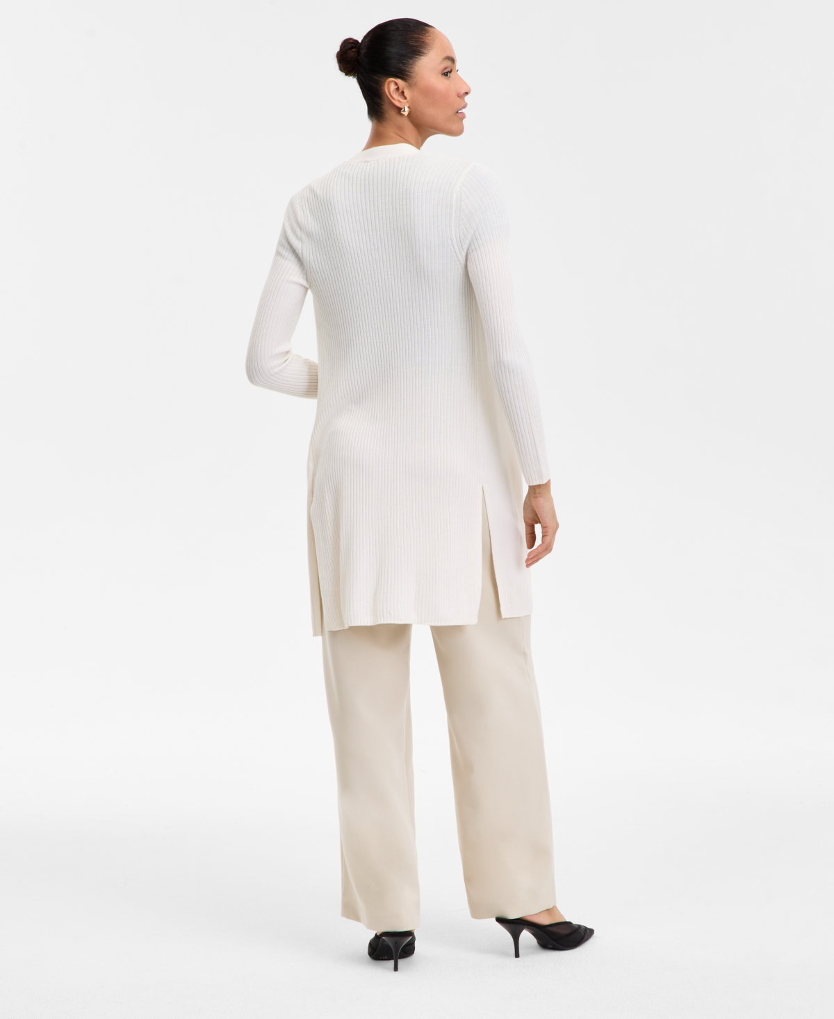 Inc International Concepts Women's Open-front Duster, Created For Macy's In Vintage Cr