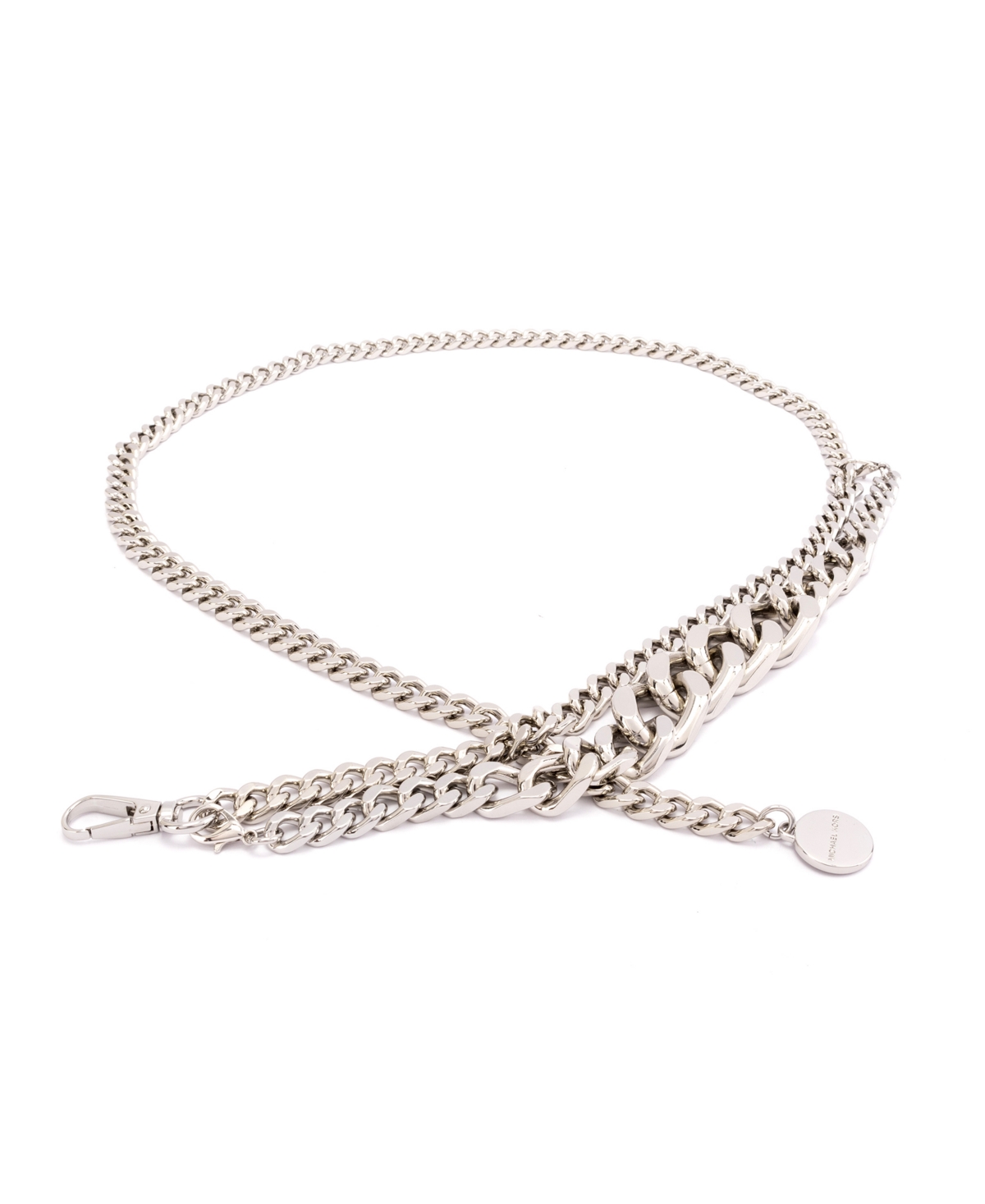 Michael Kors Women's Gradient Swag Chain Belt In Polished Nickel