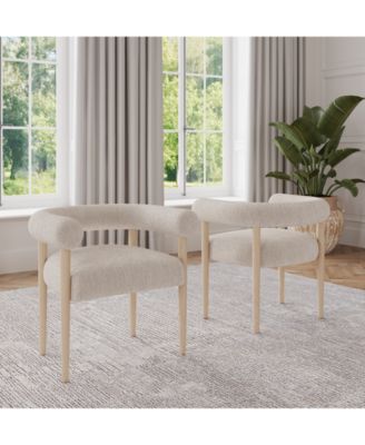 Lunare 2-Pc. Rolled Back Chair Set, Created for Macy's