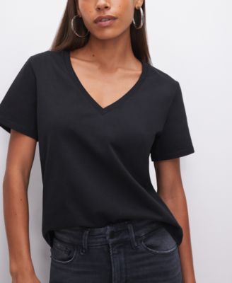 Good American - Women's Heritage V-Neck Short-Sleeve T-Shirt