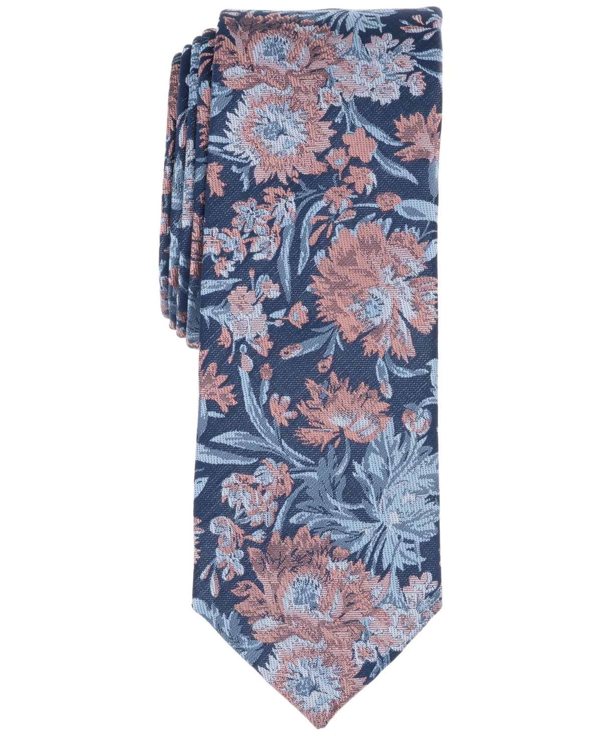 Men's Addle Floral Tie, Exclusively at Macy's - Melon