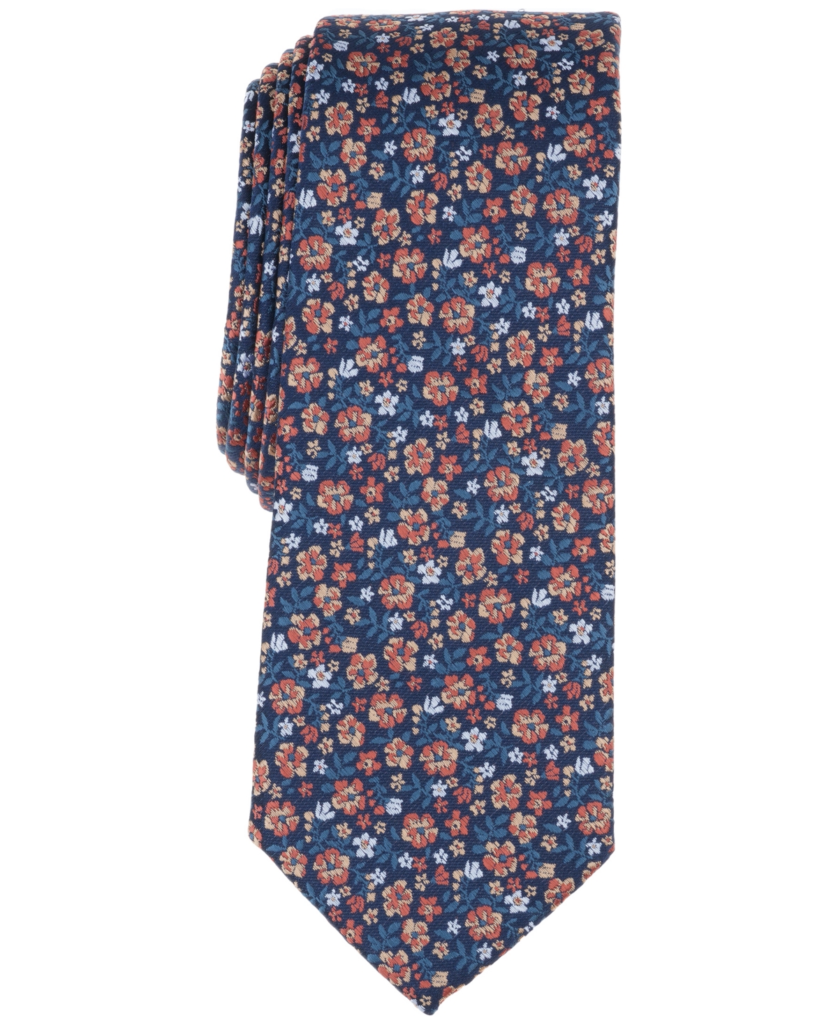 Men's Cavendish Floral Tie, Exclusively at Macy's - Orange