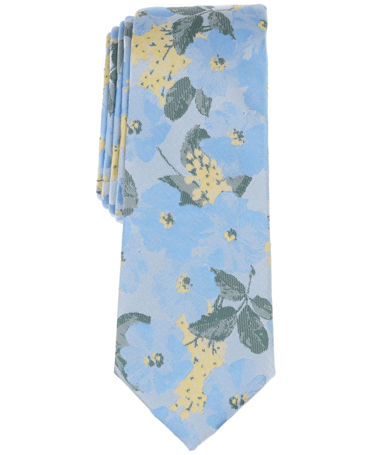 Men's Bevis Floral Tie, Exclusively at Macy's - Blue