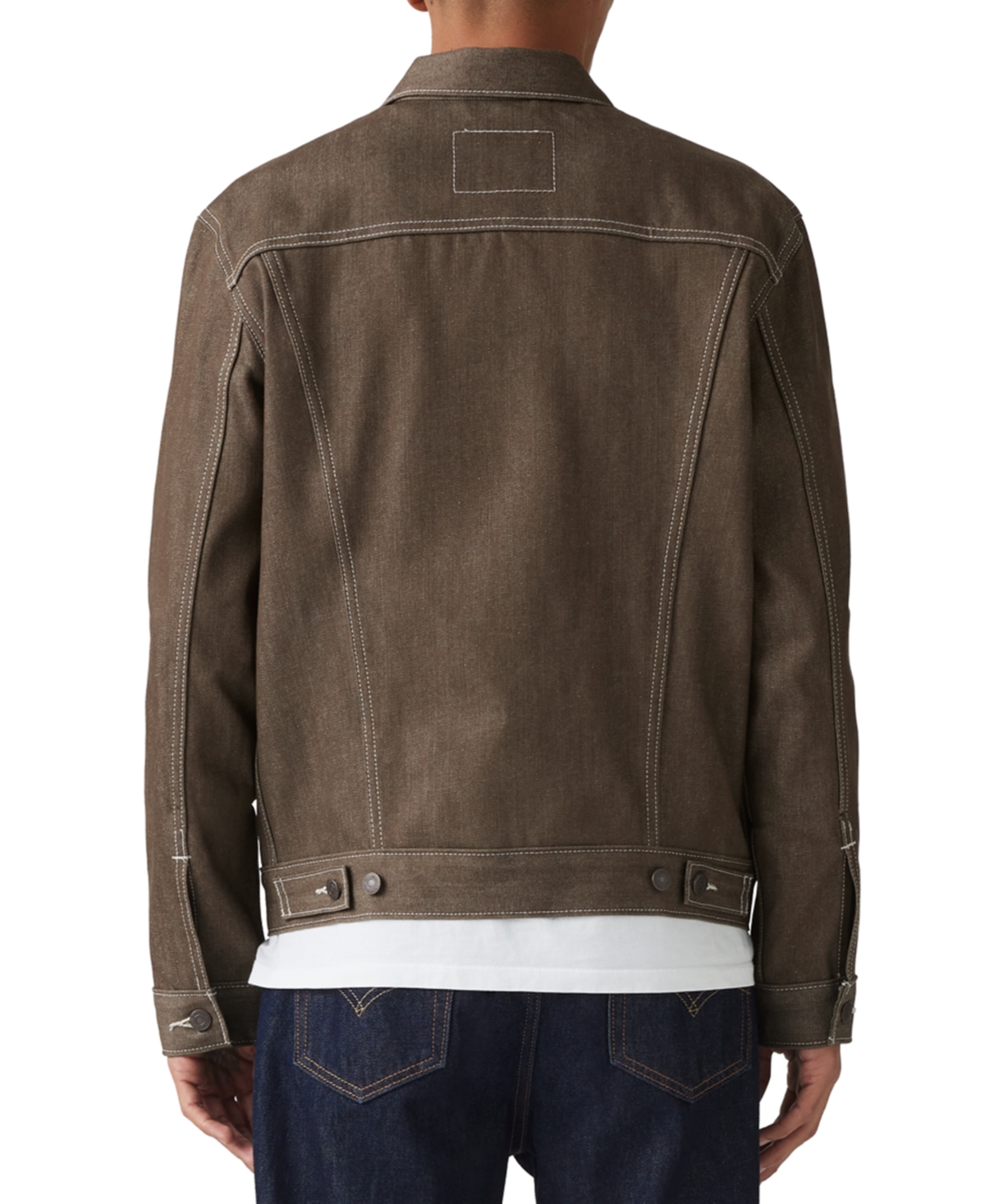 Levi's Trucker Jacket In Dk Brown Stf