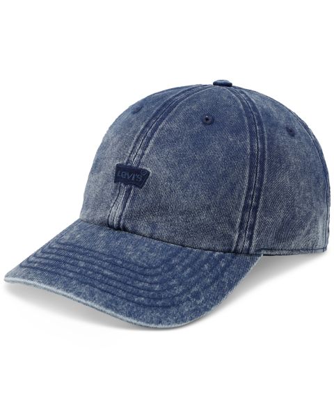 Мужские кепки Levi's Snow Washed Batwing Logo, цвет: Тёмно-синий