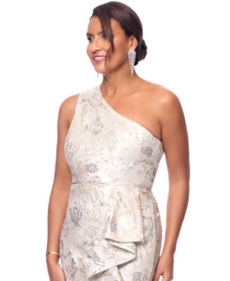 ＭＭ6 Silver mirrored one-shoulder dress Kim Long Sleeve Mirror Mini Dress - Silver | Parallel