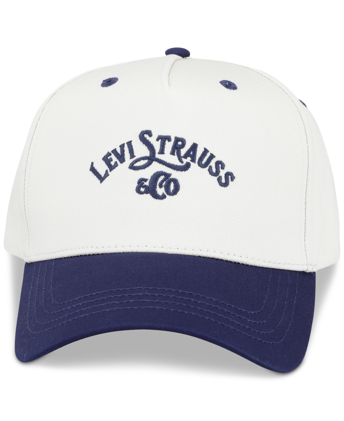 Men's Embossed Logo Baseball Hat - Navy