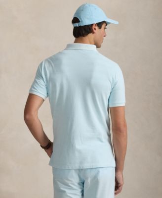 Men's Classic-Fit Mineral-Dyed Mesh Polo Shirt