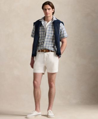 Men's Classic-Fit Plaid Oxford Camp Workshirt