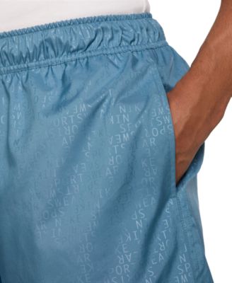 Club Men's Woven Flow Logo Print Drawstring Shorts