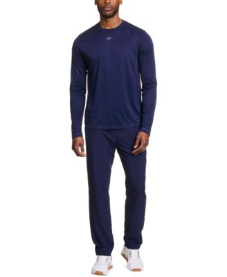 Men's Tech Long Sleeve Crewneck Logo T-Shirt