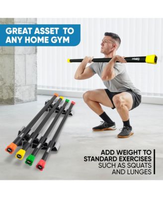 Body Bar - Weighted Workout Bar Set - 5, 8, 12lb