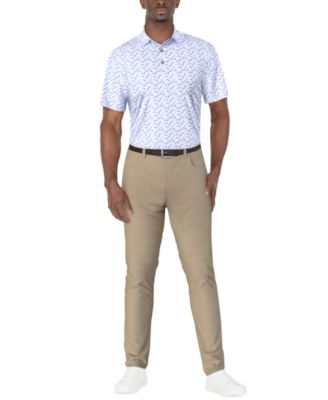 Men's Classic-Fit Geo-Print Golf Polo Shirt 