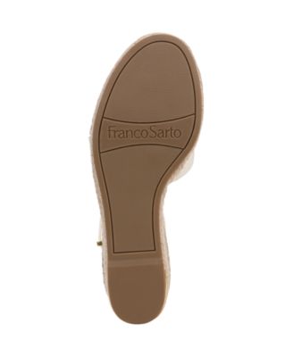 Clementine Espadrille Leather Wedge Sandals