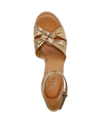 Clementine Espadrille Leather Wedge Sandals